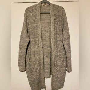 Grey long cardigan